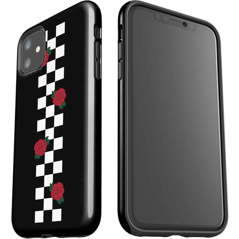 Rose Checkerboard iPhone 11 Impact Case