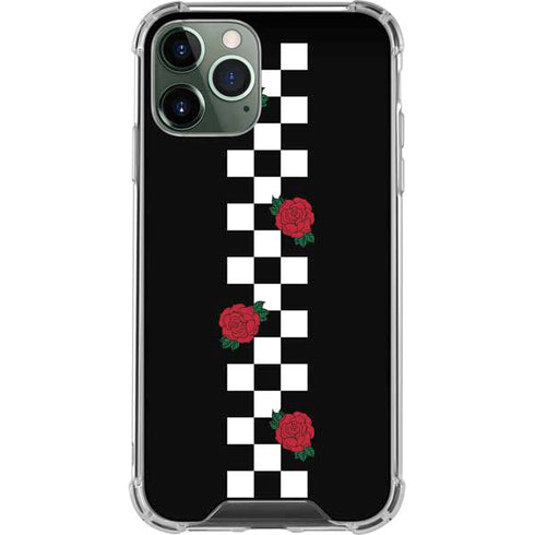 Rose Checkerboard iPhone 11 Pro Max Clear Case
