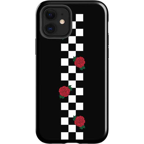 Rose Checkerboard iPhone 12 Impact Case