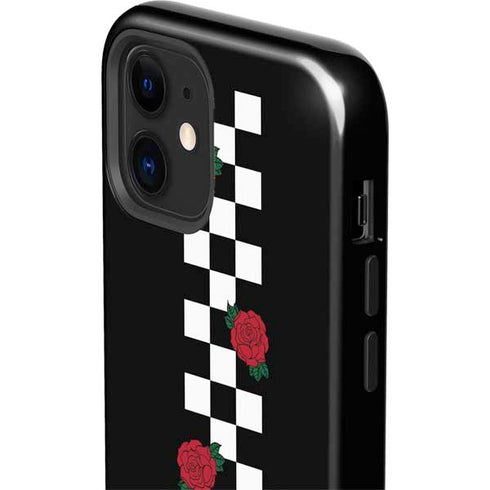 Rose Checkerboard iPhone 12 Impact Case