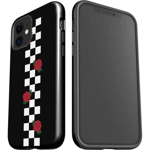 Rose Checkerboard iPhone 12 Impact Case