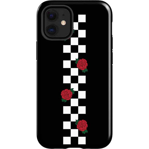 Rose Checkerboard iPhone 12 Mini Impact Case
