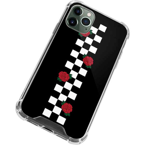 Rose Checkerboard iPhone 12 Pro Clear Case