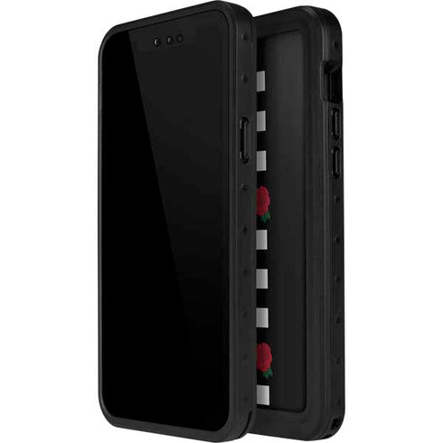 Rose Checkerboard iPhone 12 Pro Waterproof Case