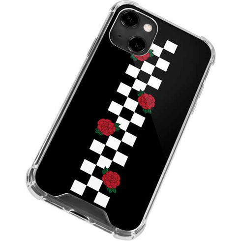 Rose Checkerboard iPhone 14 Clear Case