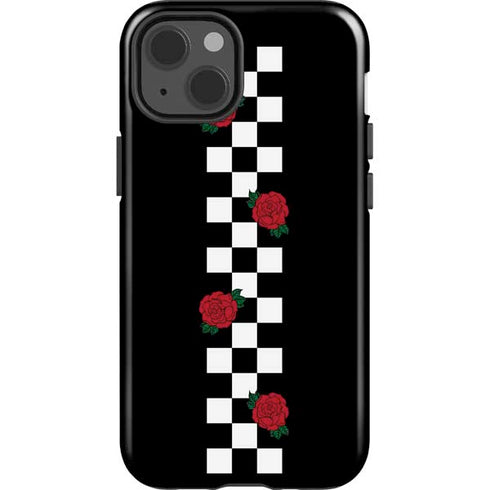 Rose Checkerboard iPhone 15 Impact Case