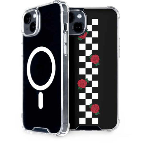 Rose Checkerboard iPhone 15 Plus MagSafe Case