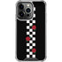 Rose Checkerboard iPhone 15 Pro Clear Case