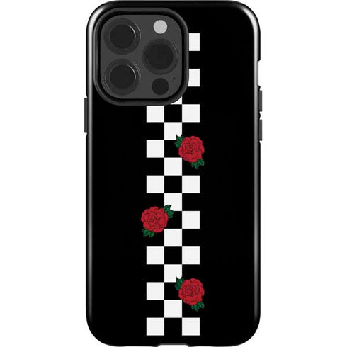 Rose Checkerboard iPhone 15 Pro Impact Case