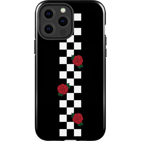 Rose Checkerboard iPhone 15 Pro Max Impact Case