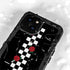 Rose Checkerboard iPhone 15 Waterproof Case