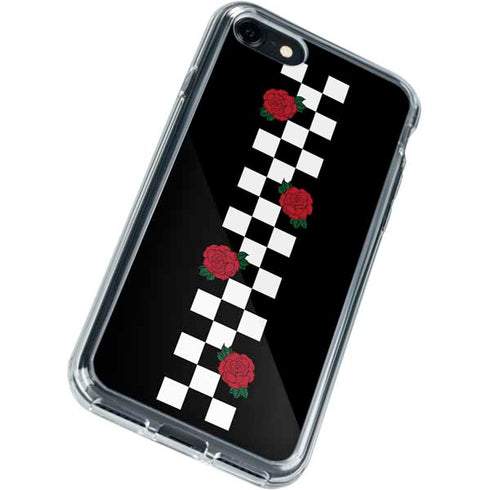 Rose Checkerboard iPhone SE (2nd & 3rd Gen) Clear Case