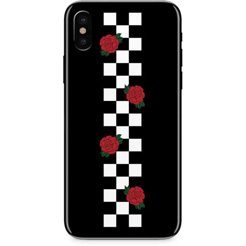 Rose Checkerboard iPhone X Skin