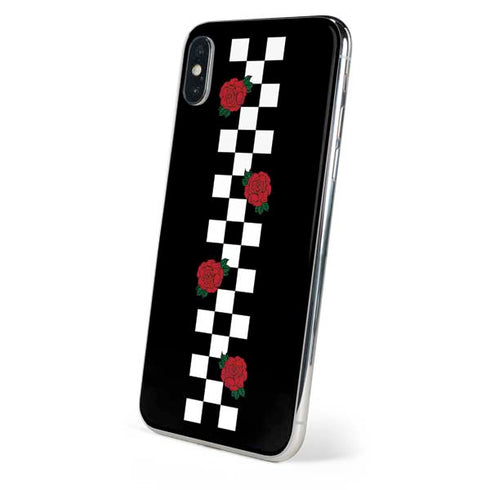 Rose Checkerboard iPhone X Skin