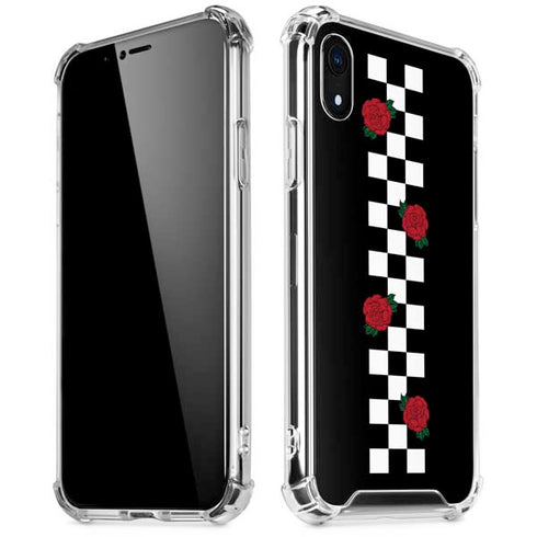Rose Checkerboard iPhone XR Clear Case