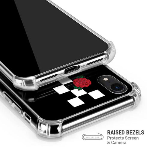 Rose Checkerboard iPhone XR Clear Case