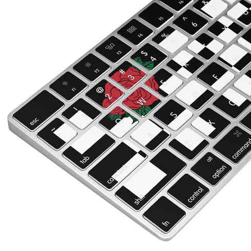 Rose Checkerboard Magic Keyboard Skin