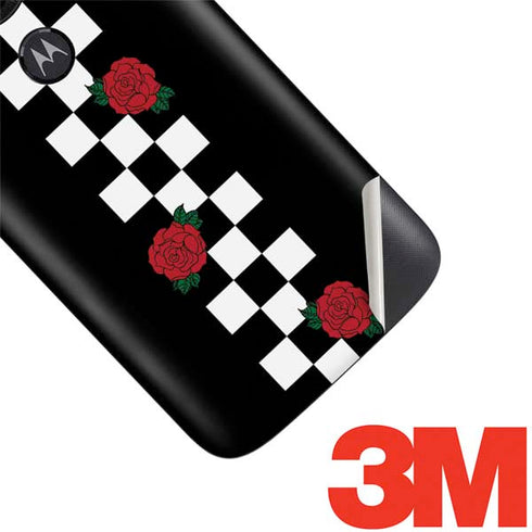Rose Checkerboard Moto E5 Play Skin