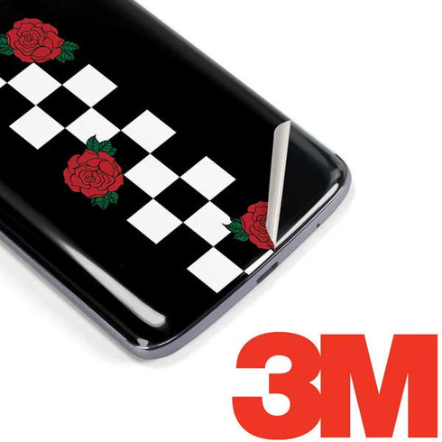 Rose Checkerboard Moto E5 Plus Skin