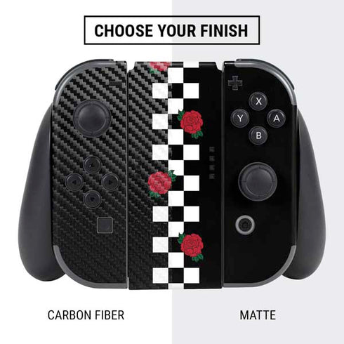 Rose Checkerboard Nintendo Switch Bundle Skin