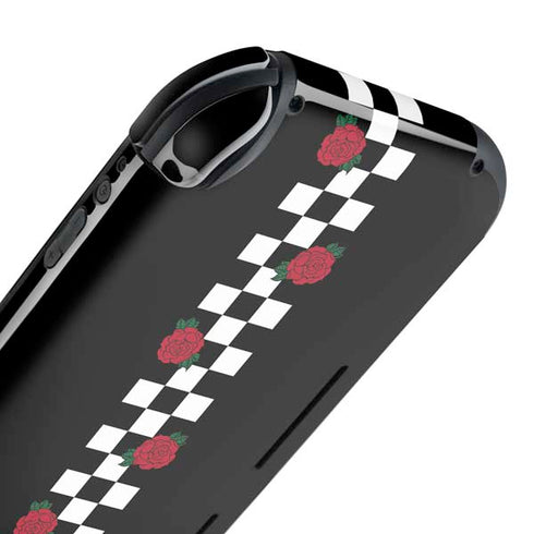 Rose Checkerboard Nintendo Switch Lite Skin