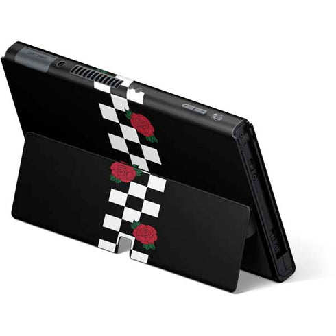 Rose Checkerboard Nintendo Switch OLED (2021) Skin
