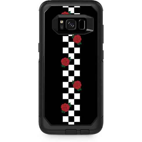 Rose Checkerboard Otterbox Commuter Galaxy Skin