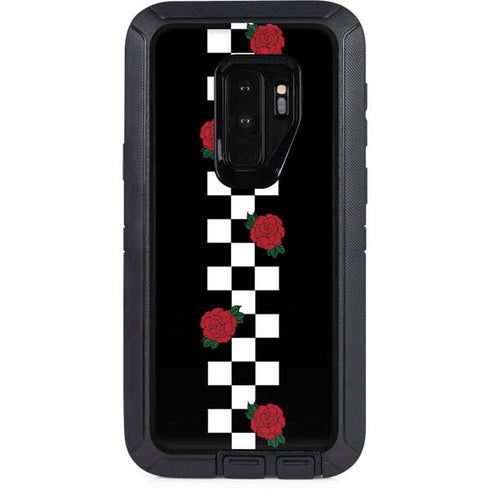 Rose Checkerboard Otterbox Defender Galaxy Skin