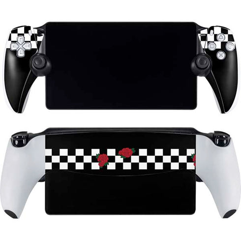 Rose Checkerboard PlayStation Portal Remote Player Skin