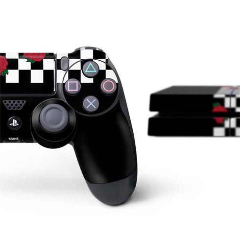 Rose Checkerboard PS4 Console and Controller Bundle Skin