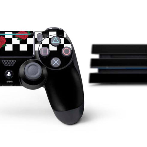 Rose Checkerboard PS4 Pro Bundle Skin