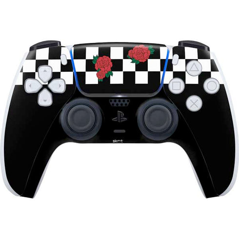Rose Checkerboard PS5 Controller Skin