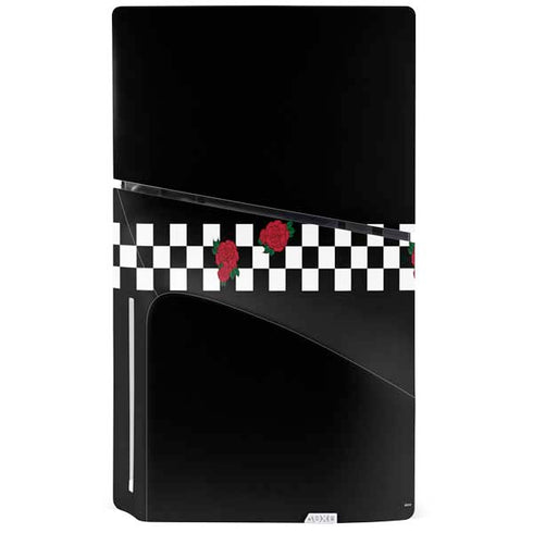 Rose Checkerboard PS5 Slim Disk Bundle Skin