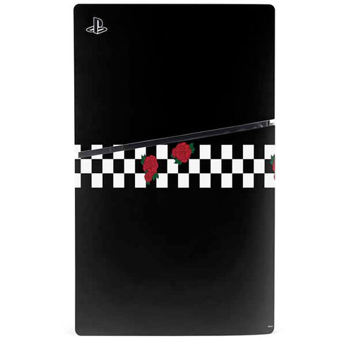 Rose Checkerboard PS5 Slim Digital Edition Bundle Skin