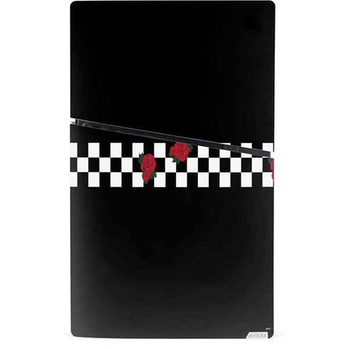 Rose Checkerboard PS5 Slim Digital Edition Bundle Skin