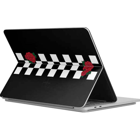 Rose Checkerboard Surface Laptop Studio Skin