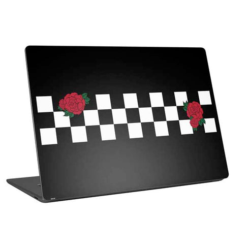 Rose Checkerboard Universal Laptop 16.6in (13.4 x 9.7in) Skin