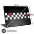 Rose Checkerboard Universal Laptop 18in (14.6 x 10.6in) Skin