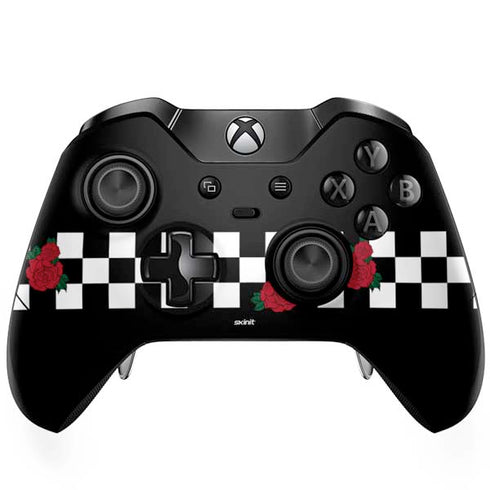 Rose Checkerboard Xbox One Elite Controller Skin