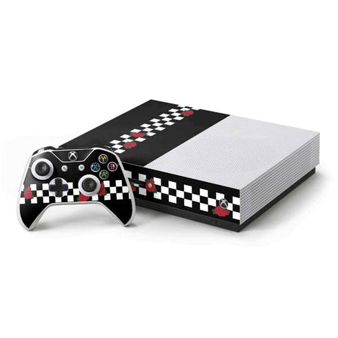 Rose Checkerboard Xbox One S Console and Controller Bundle Skin