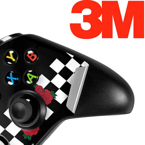 Rose Checkerboard Xbox One S Controller Skin