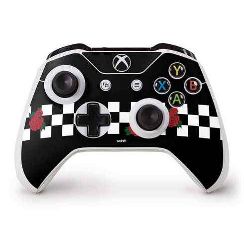 Rose Checkerboard Xbox One S Controller Skin