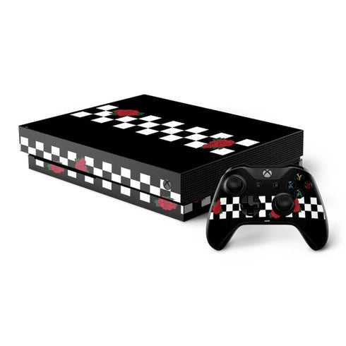 Rose Checkerboard Xbox One X Bundle Skin