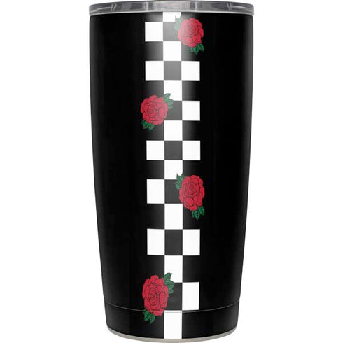 Rose Checkerboard Yeti 20oz Tumbler Skin