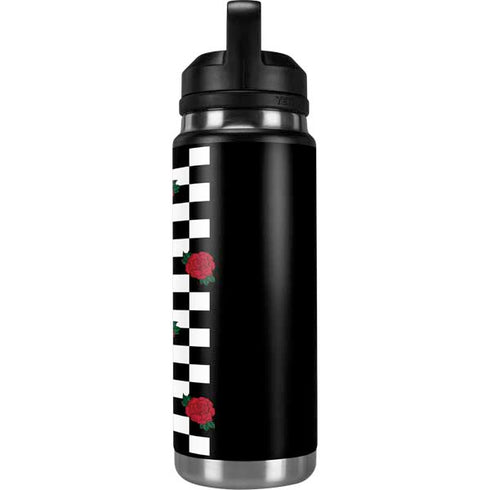 Rose Checkerboard YETI Rambler 26oz Bottle Skin