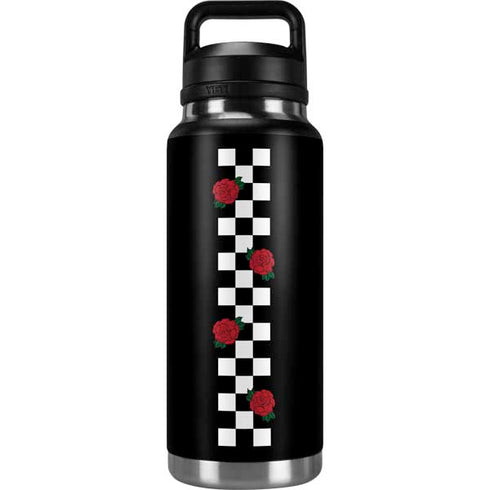 Rose Checkerboard YETI Rambler 36oz Bottle Skin
