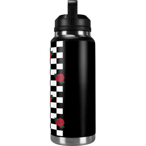 Rose Checkerboard YETI Rambler 36oz Bottle Skin