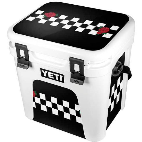 Rose Checkerboard YETI Roadie 24 Hard Cooler Skin