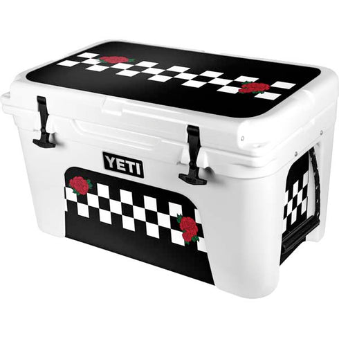 Rose Checkerboard YETI Tundra 45 Hard Cooler Skin