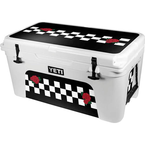Rose Checkerboard YETI Tundra 65 Hard Cooler Skin